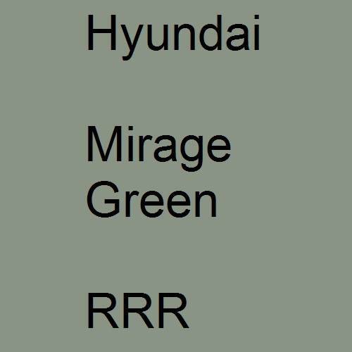 Hyundai, Mirage Green, RRR.